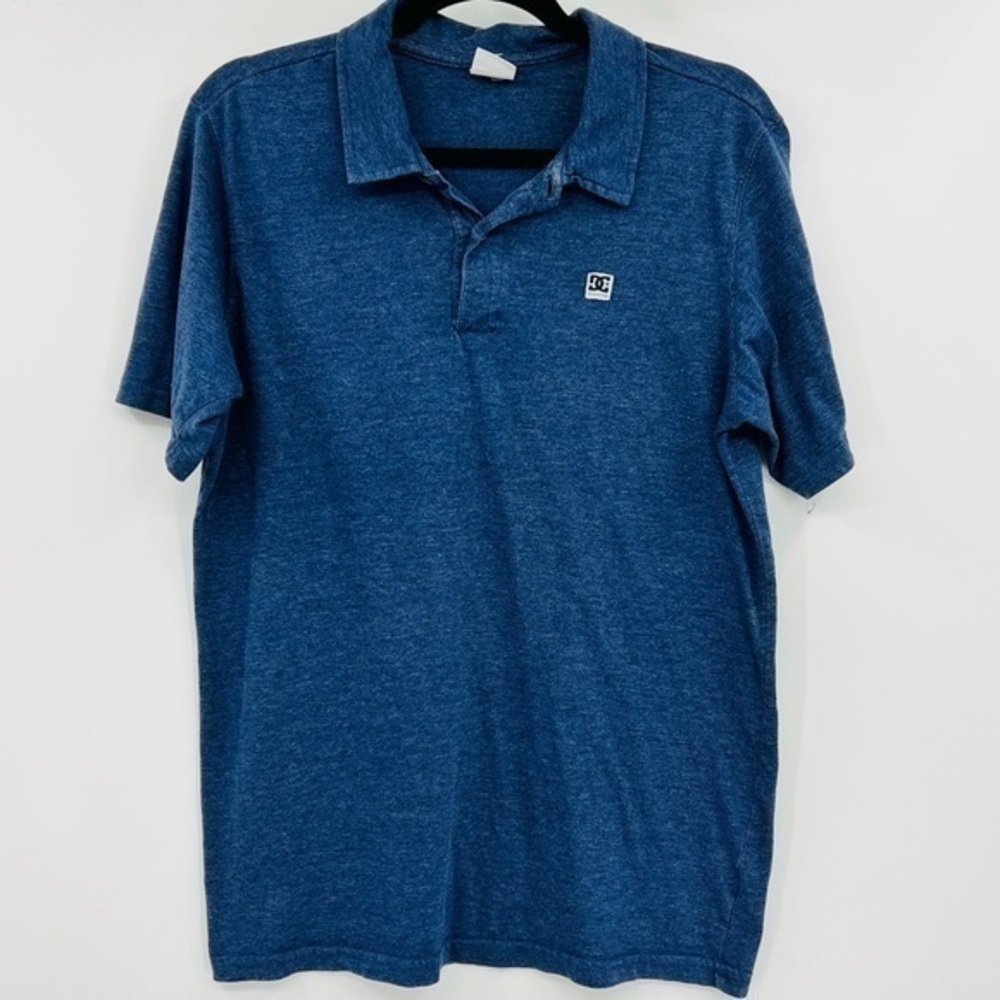 DC Polo Skateboard Blue Shirt‎ Mens Medium
